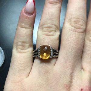 David Yurman Petite Wheaton citrine ring